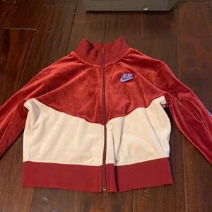 nike track jacket cropped